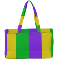 New Orleans Carnival Colors Mardi Gras Canvas Work Bag by yoursparklingshop