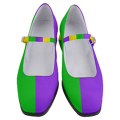 New Orleans Carnival Colors Mardi Gras Women s Mary Jane Shoes by yoursparklingshop