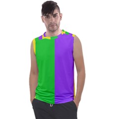 New Orleans Carnival Colors Mardi Gras Men s Regular Tank Top by yoursparklingshop