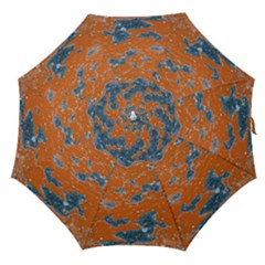Vivid Grunge Abstract Print Straight Umbrellas by dflcprintsclothing