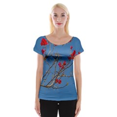 Santa Rita Flower Photo001 Cap Sleeve Top