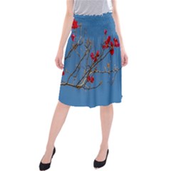 Santa Rita Flower Photo001 Midi Beach Skirt