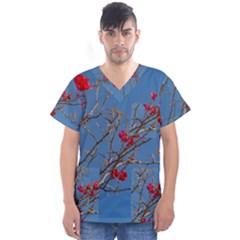 Santa Rita Flower Photo001 Men s V-Neck Scrub Top