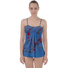 Santa Rita Flower Photo001 Babydoll Tankini Set