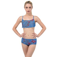 Santa Rita Flower Photo001 Layered Top Bikini Set