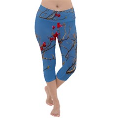 Santa Rita Flower Photo001 Lightweight Velour Capri Yoga Leggings