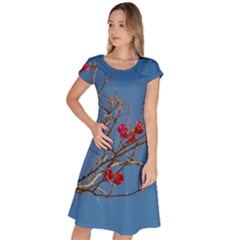 Santa Rita Flower Photo001 Classic Short Sleeve Dress