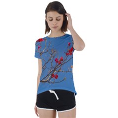 Santa Rita Flower Photo001 Short Sleeve Foldover Tee