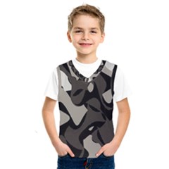 Trippy Sepia Paint Splash, Brown, Army Style Camo, Dotted Abstract Pattern Kids  Sportswear by Casemiro