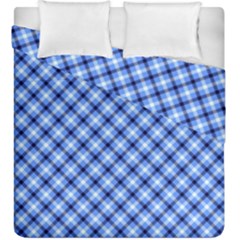 Retro Style Pattern, Scottish Tartan, Buffalo Plaid Theme Duvet Cover Double Side (king Size) by Casemiro