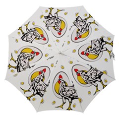 Roseanne Chicken, Retro Chickens Straight Umbrellas