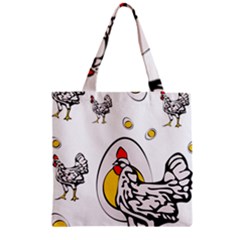 Roseanne Chicken Zipper Grocery Tote Bag by EvgeniaEsenina