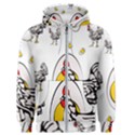 Roseanne Chicken, Retro Chickens Men s Zipper Hoodie View1