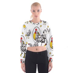 Roseanne Chicken Cropped Sweatshirt by EvgeniaEsenina