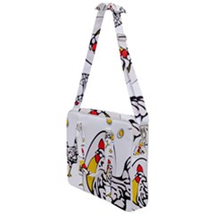 Roseanne Chicken, Retro Chickens Cross Body Office Bag