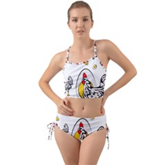 Roseanne Chicken, Retro Chickens Mini Tank Bikini Set by EvgeniaEsenina