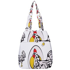 Roseanne Chicken Center Zip Backpack