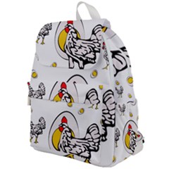 Roseanne Chicken, Retro Chickens Top Flap Backpack