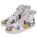 Roseanne Chicken, Retro Chickens Women s Hi-Top Skate Sneakers View2