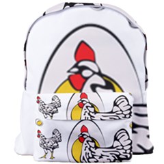 Roseanne Chicken, Retro Chickens Giant Full Print Backpack