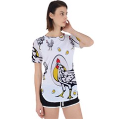 Roseanne Chicken, Retro Chickens Perpetual Short Sleeve T-shirt