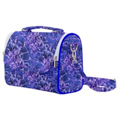 Vibrant Blue Flowers Pattern Motif Satchel Shoulder Bag by dflcprintsclothing