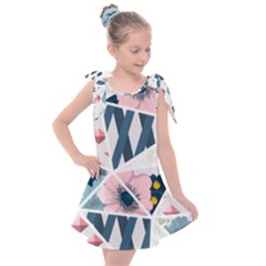 Patchwork  Kids  Tie Up Tunic Dress by designsbymallika