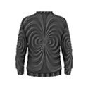 Abstract metallic spirals, silver color, dark grey, graphite colour Kids  Sweatshirt View2