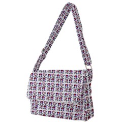 60s Ombre Hair Girl White Full Print Messenger Bag (s)