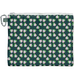 Darla Teal Canvas Cosmetic Bag (xxxl)