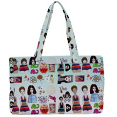 Kawaii Collage Green Ombre Canvas Work Bag by snowwhitegirl