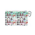 Kawaii Collage Green Ombre Canvas Cosmetic Bag (Small) View2