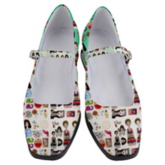 Kawaii Collage Green Ombre Women s Mary Jane Shoes by snowwhitegirl