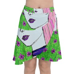 Darla Chiffon Wrap Front Skirt by snowwhitegirl