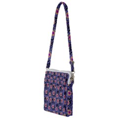 60s Girl Floral Blue Multi Function Travel Bag by snowwhitegirl