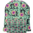 60s Girl Floral Green Giant Full Print Backpack View1