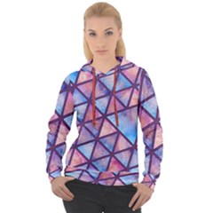 Triangle Mandala Pattern Women s Overhead Hoodie by designsbymallika