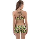 60s Girl Yellow Floral Daisy Back Web Gym Set View2