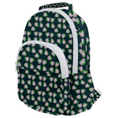 Darla Teal Rounded Multi Pocket Backpack by snowwhitegirl