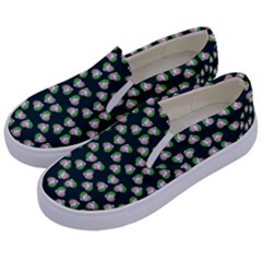 Darla Teal Kids  Canvas Slip Ons by snowwhitegirl