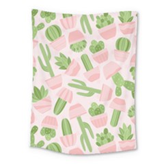 Cactus Pattern Medium Tapestry by designsbymallika