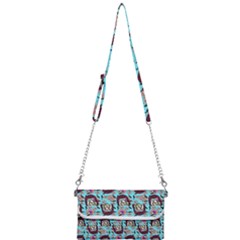 Braids Doll Daisies Blue Mini Crossbody Handbag by snowwhitegirl