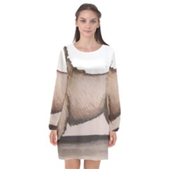 New Art Infliction Logo Long Sleeve Chiffon Shift Dress  by Spenny11