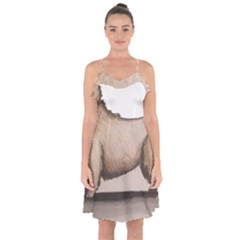 New Art Infliction Logo Ruffle Detail Chiffon Dress by Spenny11