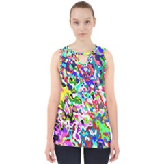 Colorful Paint Texture                                                    Cut Out Tank Top by LalyLauraFLM