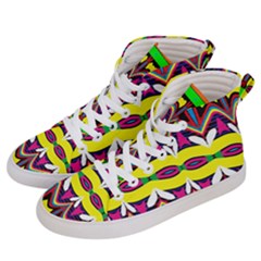 Colorful Shapes                                                Men s Hi-top Skate Sneakers by LalyLauraFLM