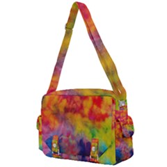 Colorful Watercolors Texture                                                 Buckle Multifunction Bag