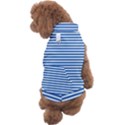 Classic marine stripes pattern, retro stylised striped theme Dog Fleece View2