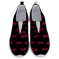 Yeah Word Motif Print Pattern No Lace Lightweight Shoes by dflcprintsclothing