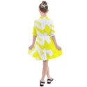 Golden Yellow Rose Kids  All Frills Chiffon Dress View2